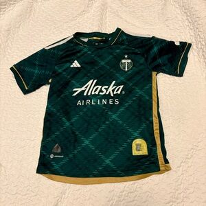 Adidas Kids Portland Timbers Bravo Green Soccer Jersey